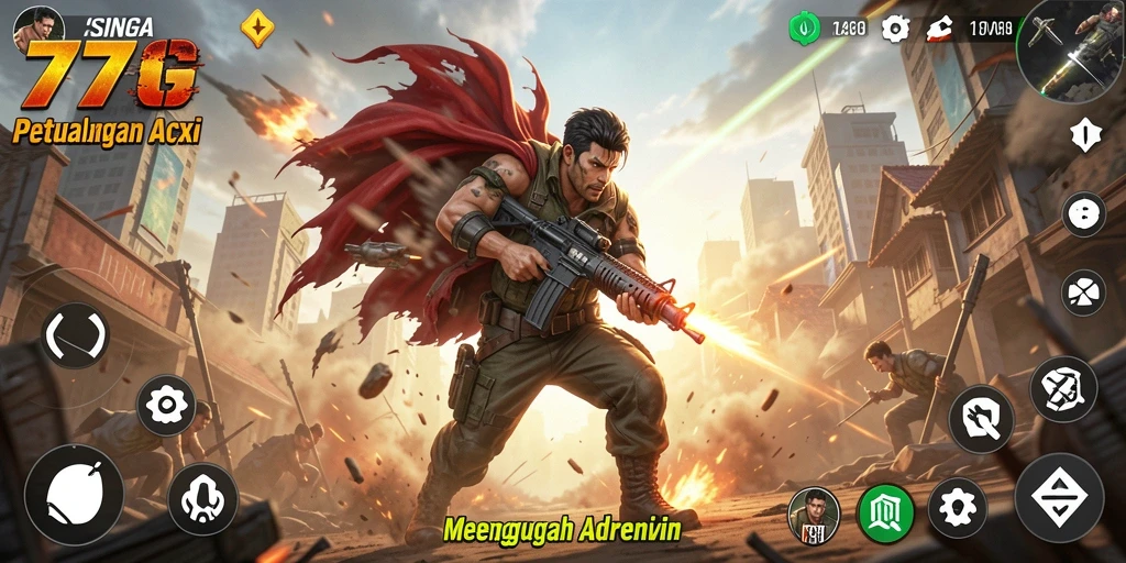 Tampilan gameplay <strong>77SINGA</strong> dengan aksi yang mendebarkan.