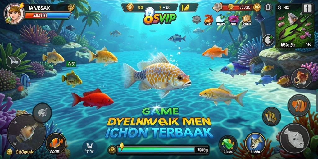 Tampilan gameplay Tembak Ikan yang seru di 8SVIP.