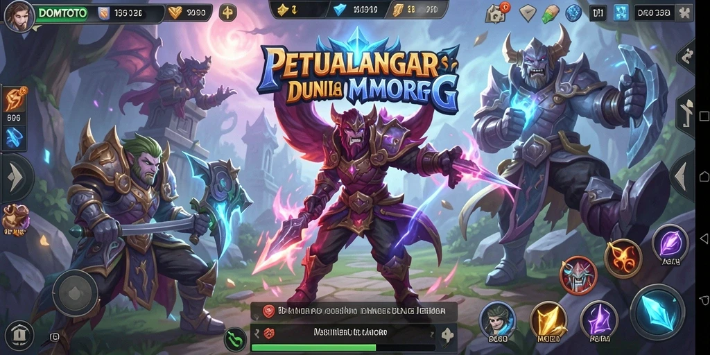 Tampilan gameplay DOMTOTO dengan combat yang mendebarkan dan dunia yang luas.