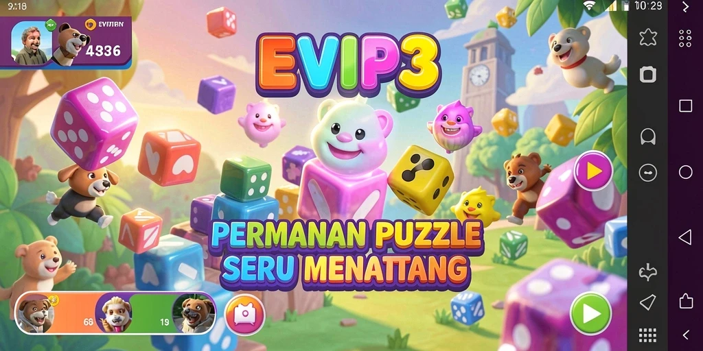 Tampilan gameplay <strong>EVIP3</strong> yang menantang dan penuh warna.