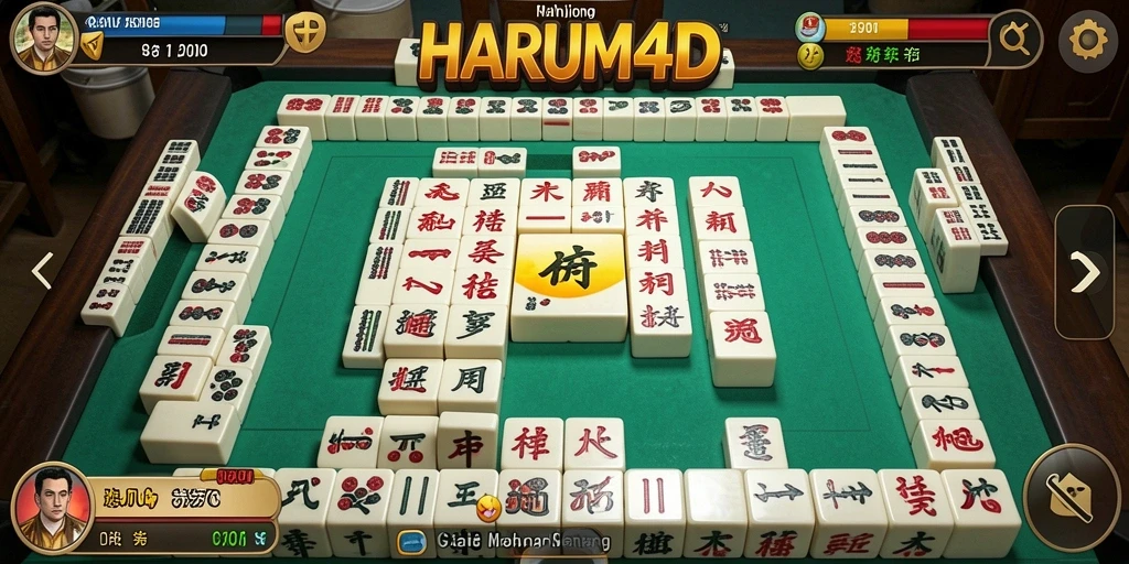 Screenshot gameplay Mahjong yang menarik di HARUM4D.