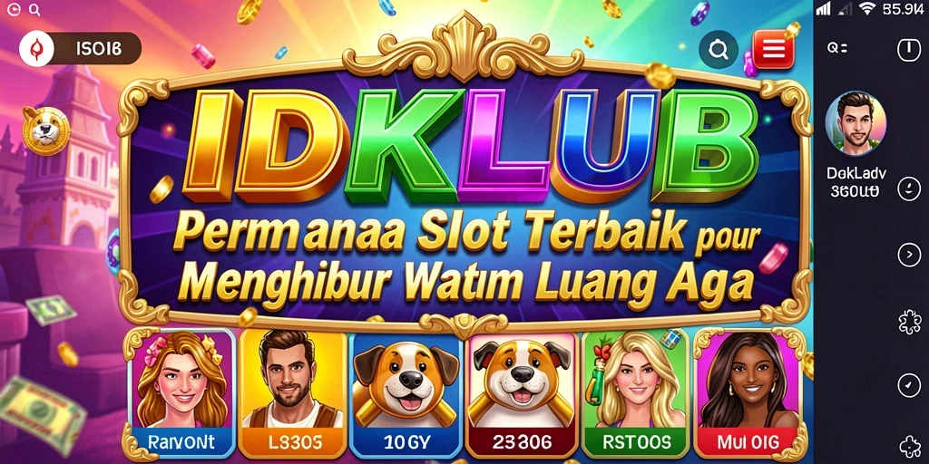 Tampilan menarik dari gameplay IDKLUB dengan tema slot yang beragam.