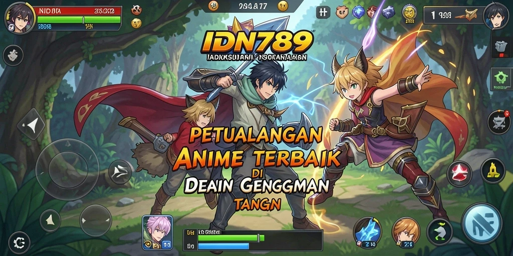 Gameplay seru IDN789 dengan karakter anime favorit.