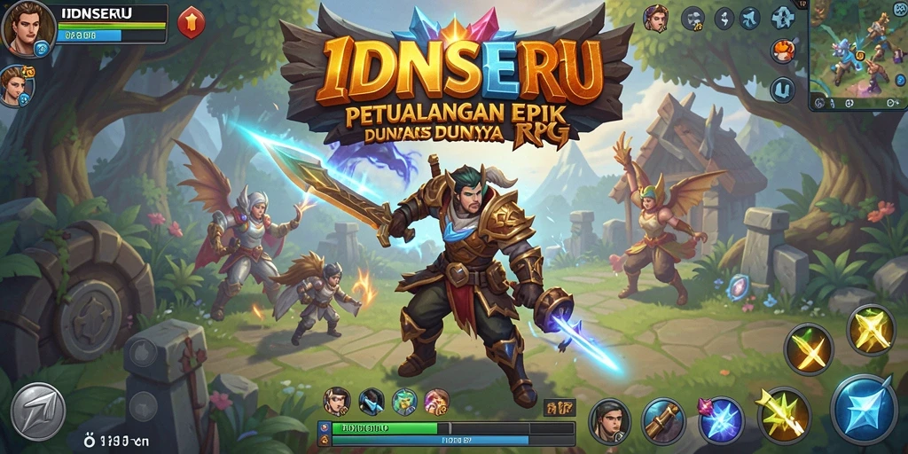 Tangkapan layar IDNSERU menampilkan seru dan strategi dalam petualangan RPG.
