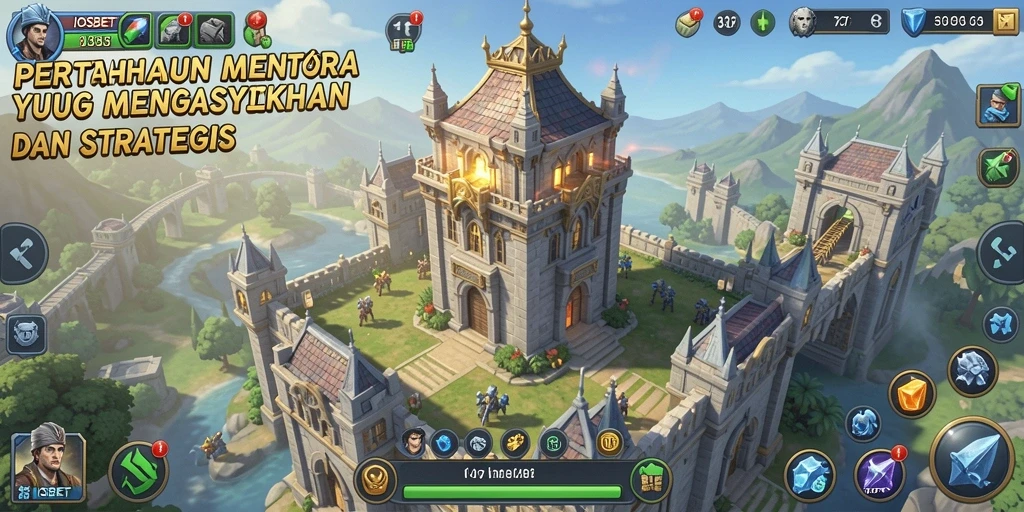 Tampilan gameplay seru pertahanan menara di IOSBET.