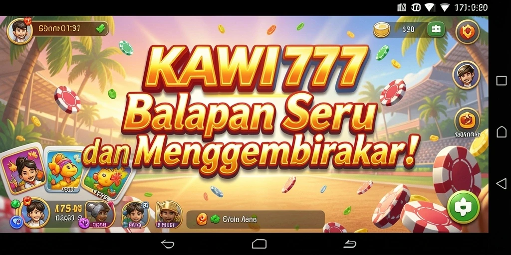 Tangkapan layar aksi balapan KAWI777 yang mendebarkan.