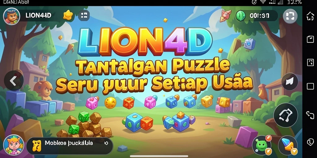 Screenshot gameplay LION4D menampilkan tantangan puzzle yang menarik.