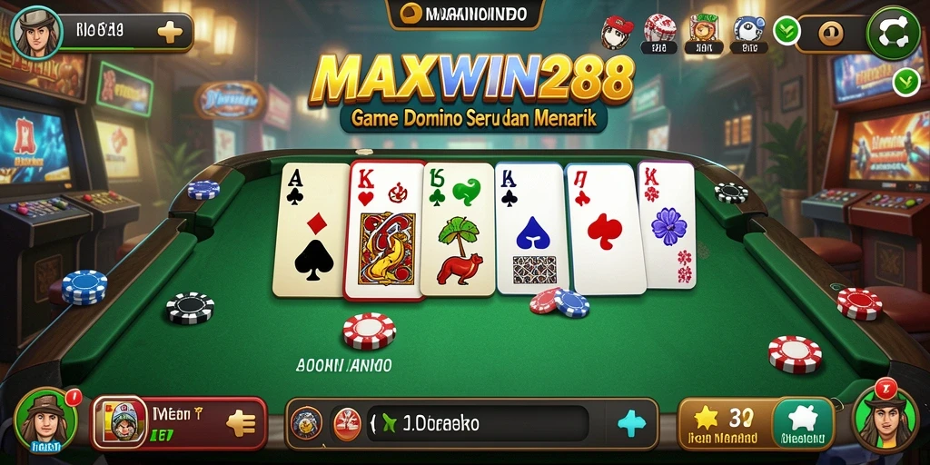 Screenshot gameplay MAXWIN288 yang menampilkan keseruan bermain Domino.