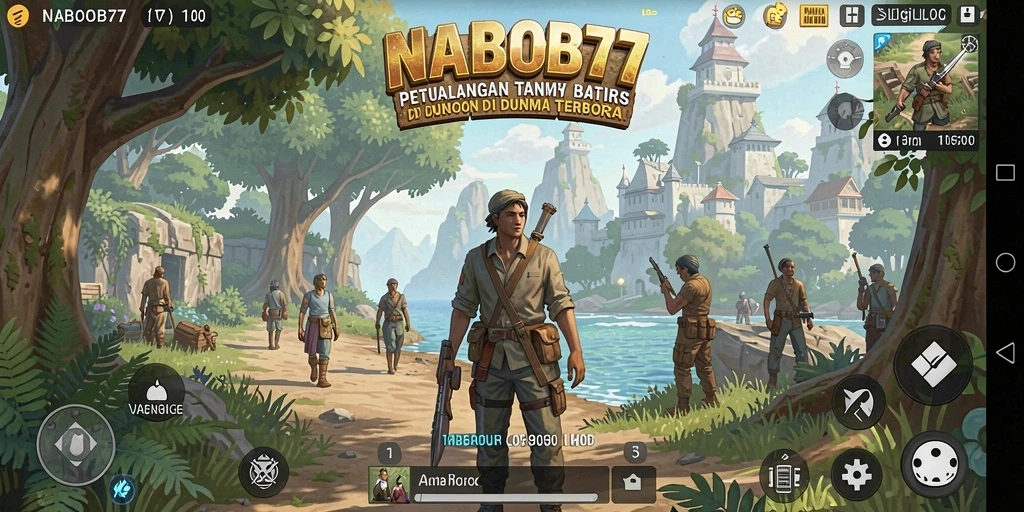 Gameplay seru dari NABOB77 yang menunjukkan dunia terbuka yang luas.