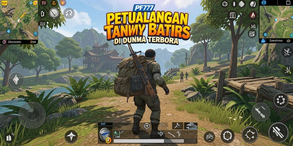 Tangkapan layar yang menampilkan aksi seru di PF777 dunia terbuka.