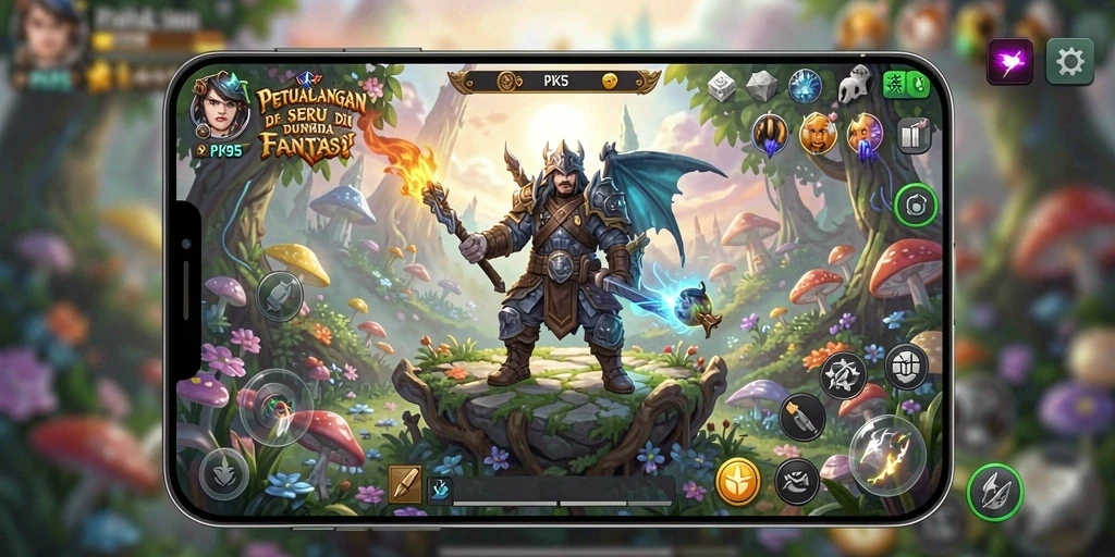 Tampilan gameplay PK95 yang menakjubkan dalam petualangan.