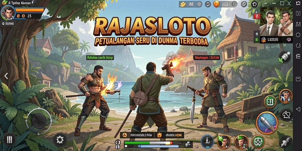 Gameplay seru di dunia terbuka RAJASLOTO dengan banyak aktivitas.