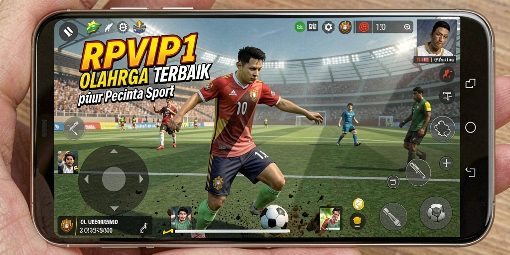Screenshot RPVIP1 menampilkan aksi seru dalam permainan olahraga.