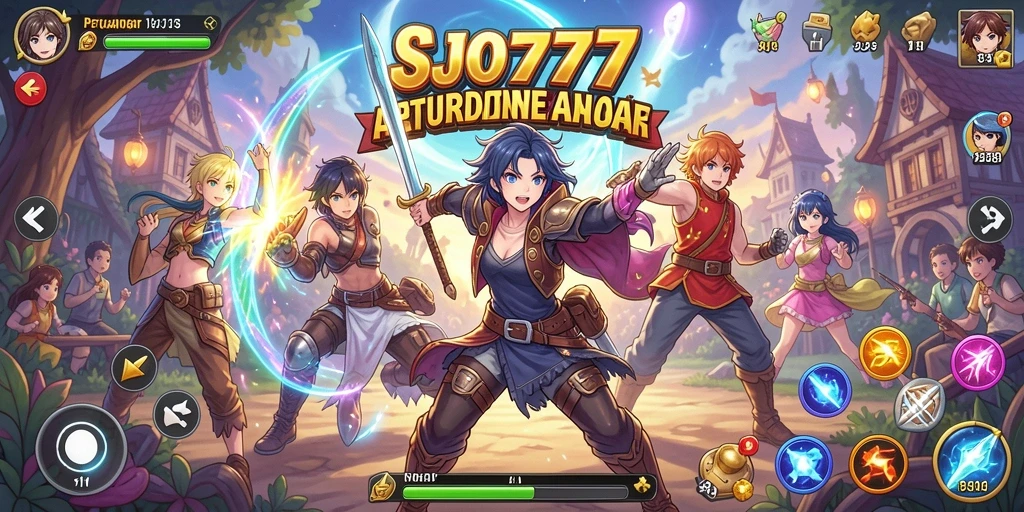 Tangkapan layar SJO777 menunjukkan aksi seru dalam dunia Anime.