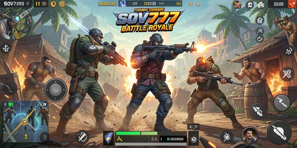 Tampilan gameplay seru dalam SOV777, siap berjuang untuk bertahan.