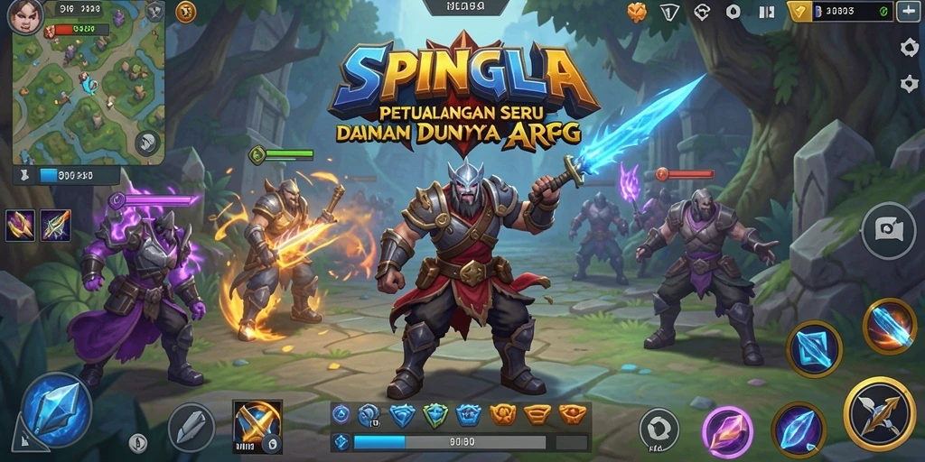 Tampilan gameplay SPINGILA yang memikat dengan aksi seru.