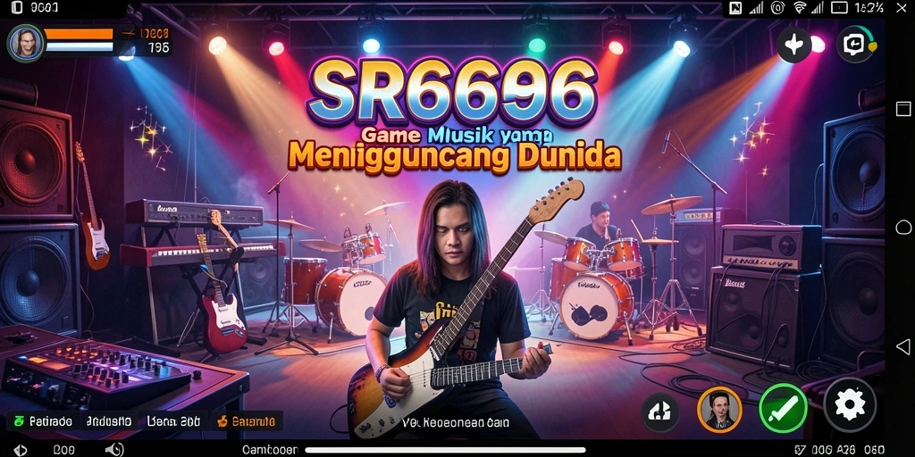 Screenshot gameplay SR6666 menampilkan pengalaman musik interaktif yang seru.