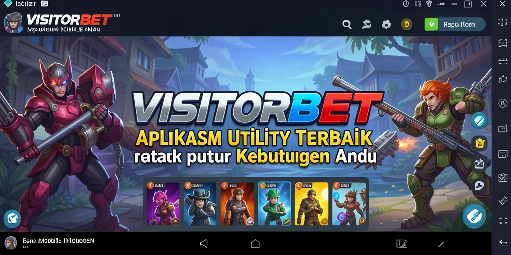 Tampilan antarmuka VISITORBET yang modern dan menarik.