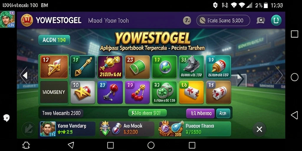 Tampilan gameplay menarik pada aplikasi Sportsbook YOWESTOGEL.